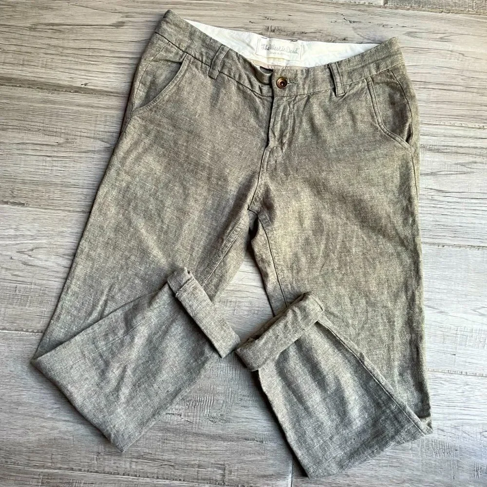 The West Is Dead Woven Chino Tapered Leg Pant SZ 26x30 On Tag, Runs Big In Waist